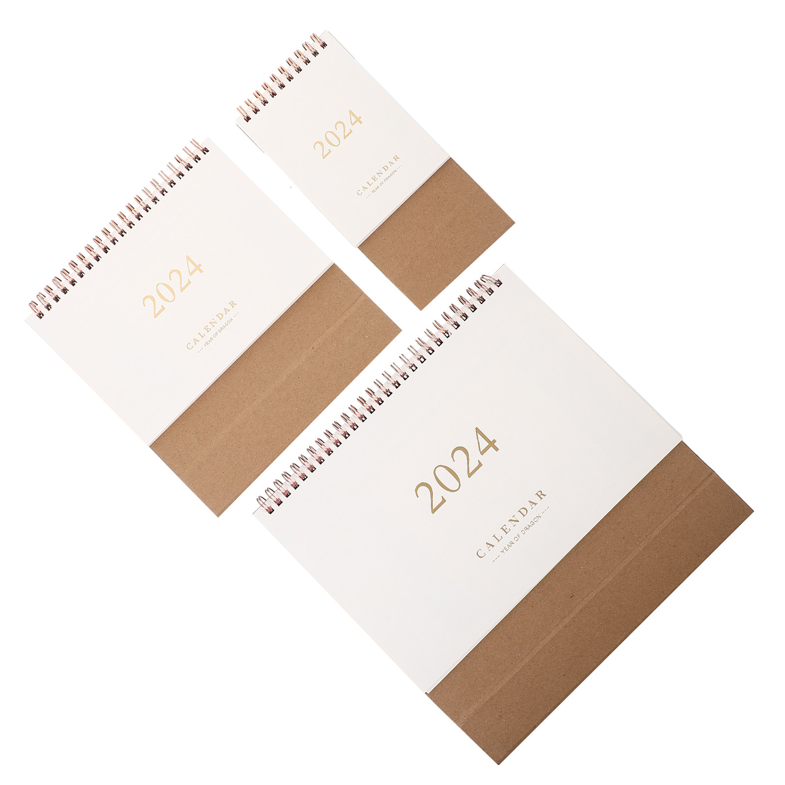Home Office Design Ideas - 3개입 고급 종이 데스크 캘린더 2024년