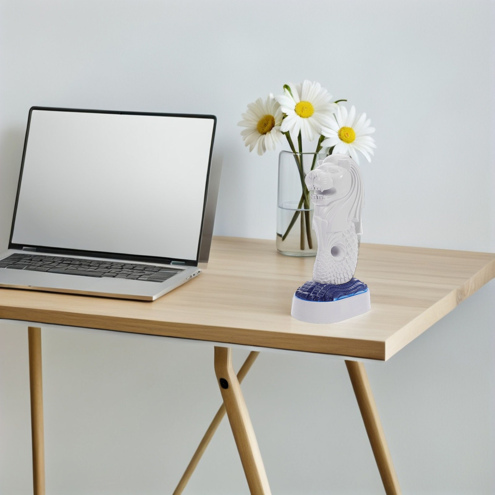 Home Office Singapore - 싱가포르 아이콘을 상징하는 머라이언 사자 조각상,
