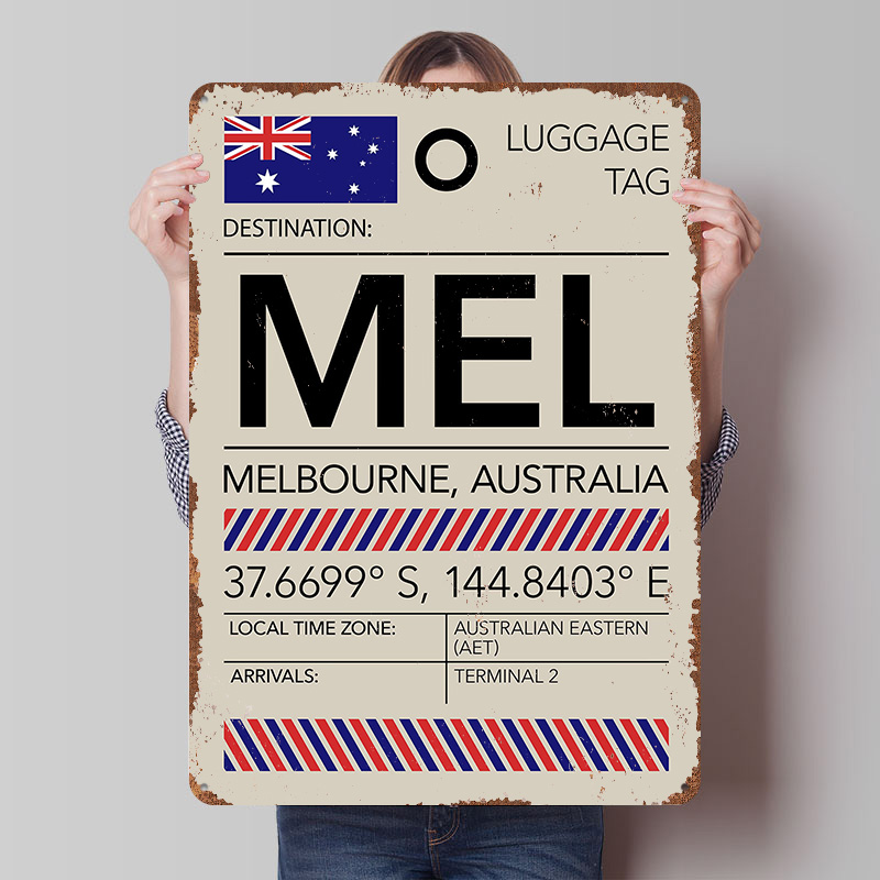 Home Office Australia - 멜버른 호주 공항 인쇄 포스터 맞춤형