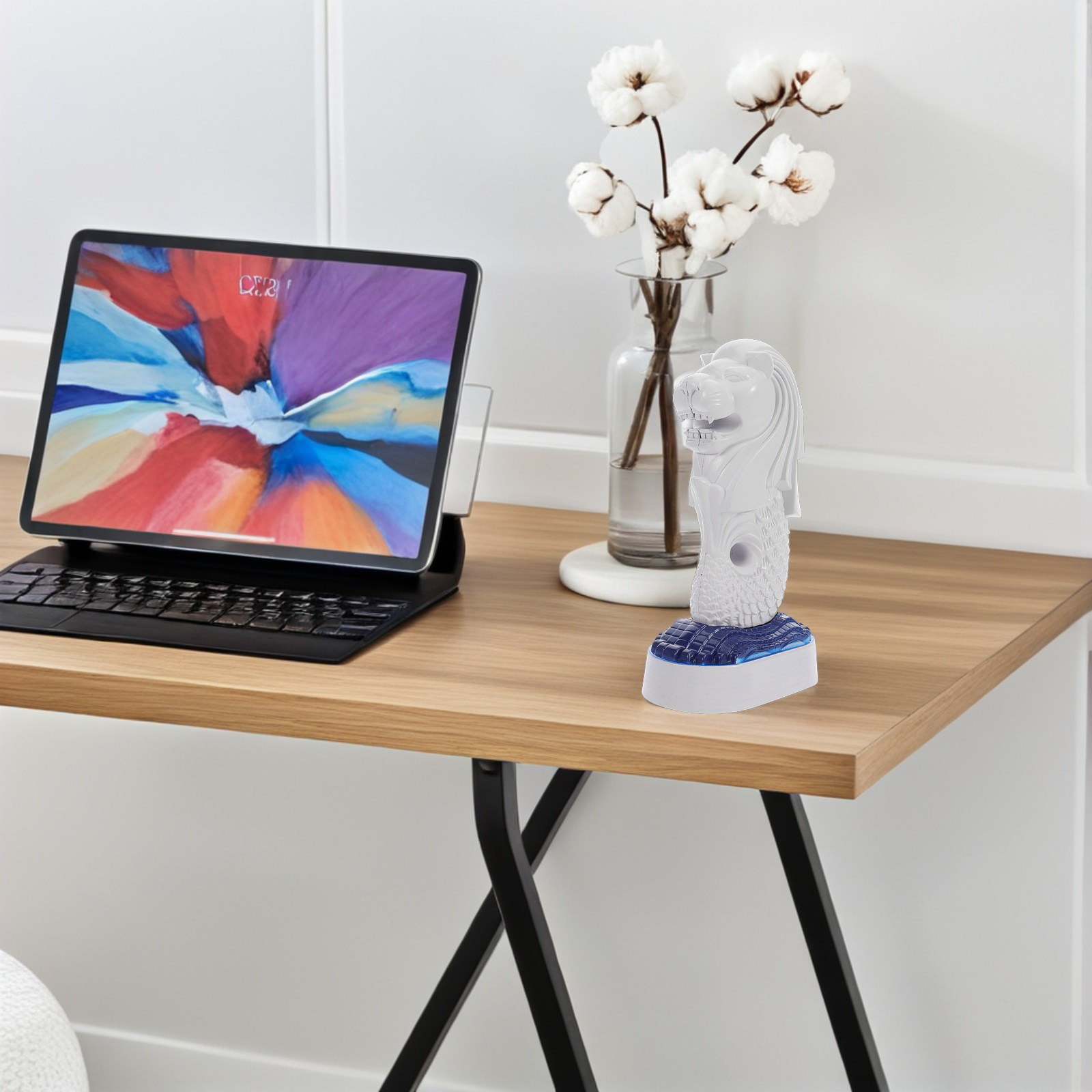 싱가포르 머라이언 탁상 조각상 우아한 공예품 가정 사무 - Home Office Singapore 리뷰 및 가격