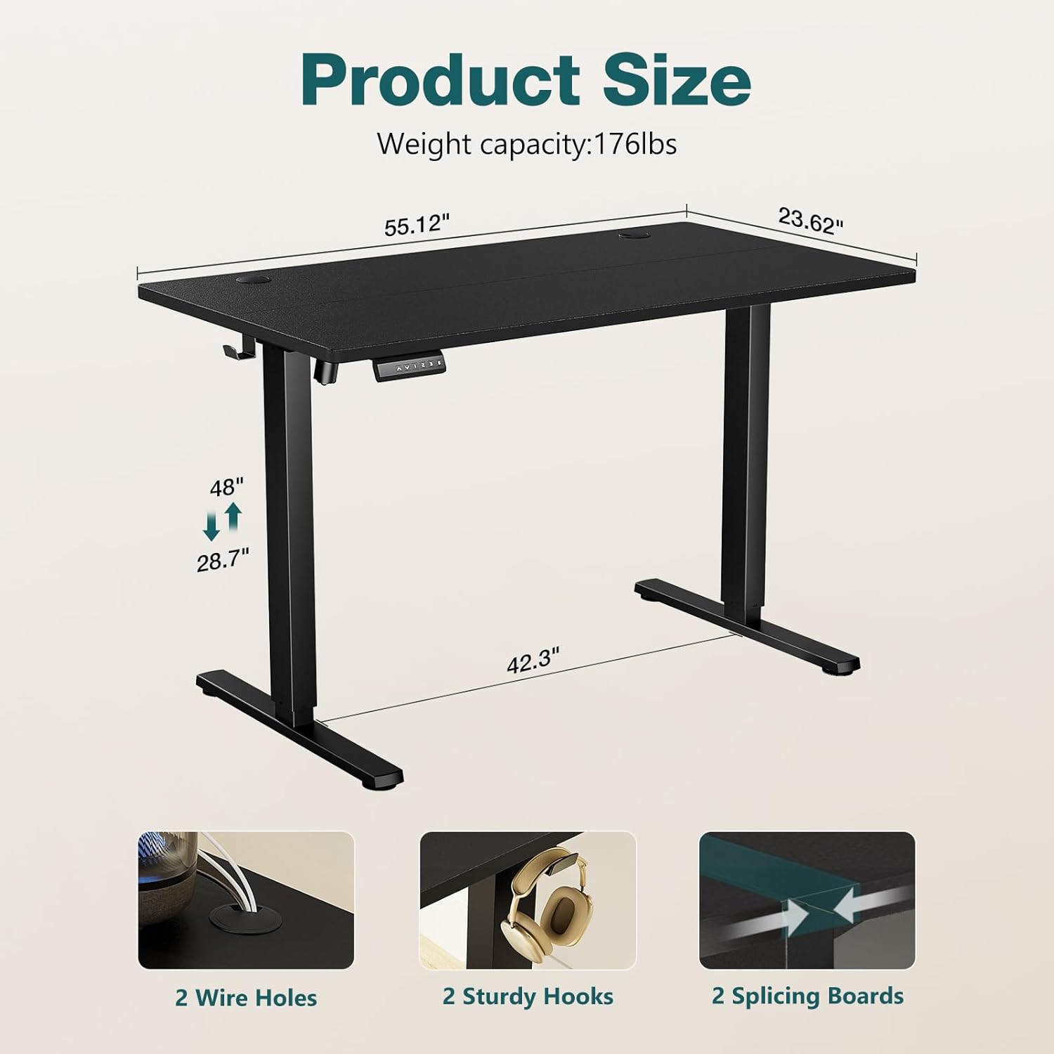 자동 높이 조절 모던 오피스 가구 전동 데스크 높이 조 - Standing Desk Electric 리뷰 및 가격